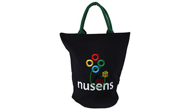 Round Base Canvas Bag
