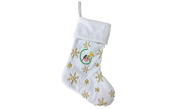 Embroidered Snowflake Christams Socks
